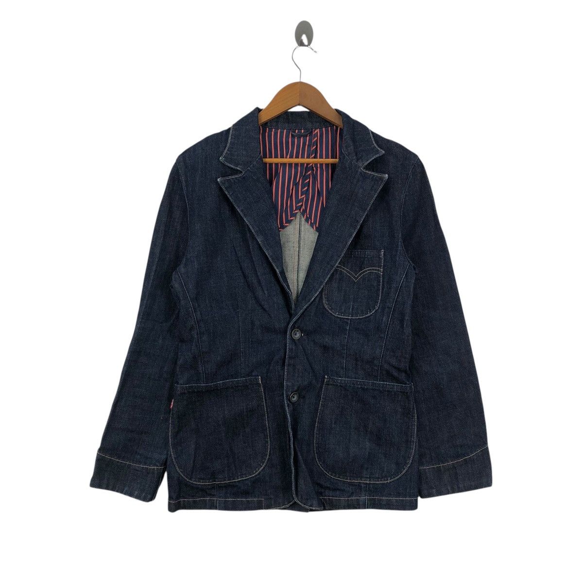 Levi's Vintage LEVIS RED TAB Denim Jeans Three Pocket Jacket Blazer Size US M / EU 48-50 / 2 - 1 Thumbnail
