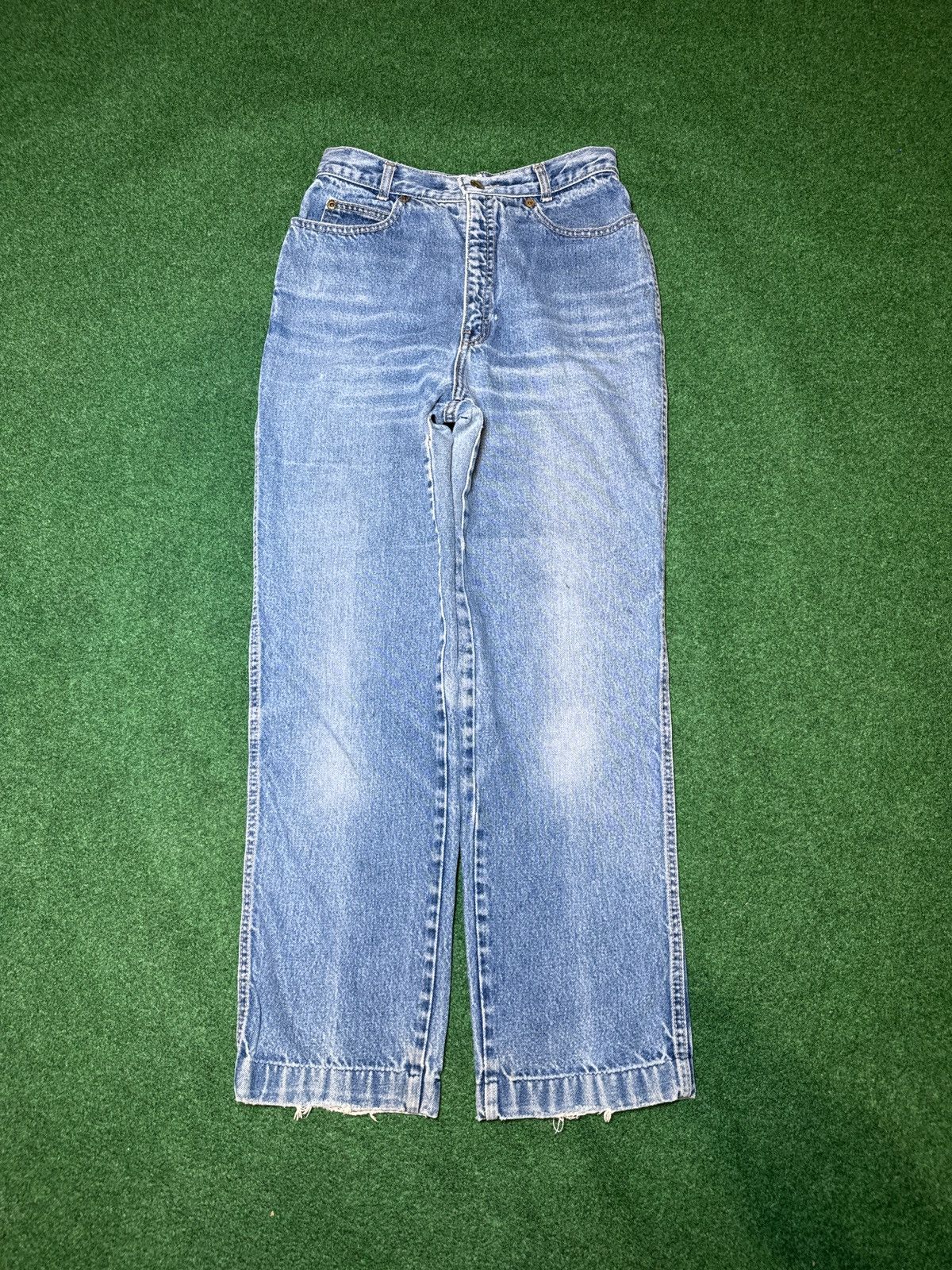 Calvin Klein × Vintage Vintage 80s 90s Calvin Klein Medium Wash Distressed Jeans Size 28" / US 6 / IT 42 - 3 Thumbnail
