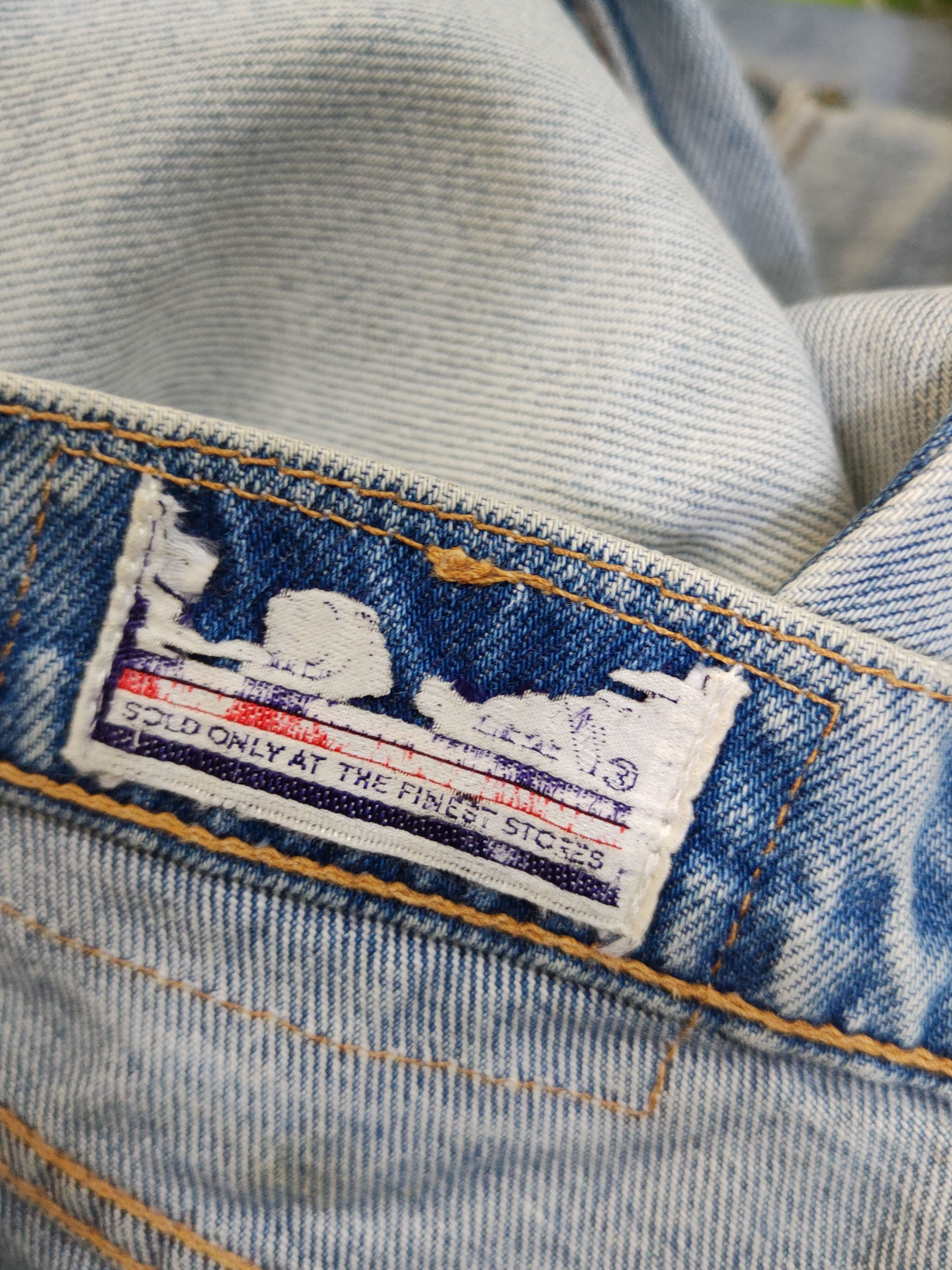 Edwin Edwin Light Blue Distressed Ripped denim Jeans #W1485 Size US 33 - 19 Thumbnail