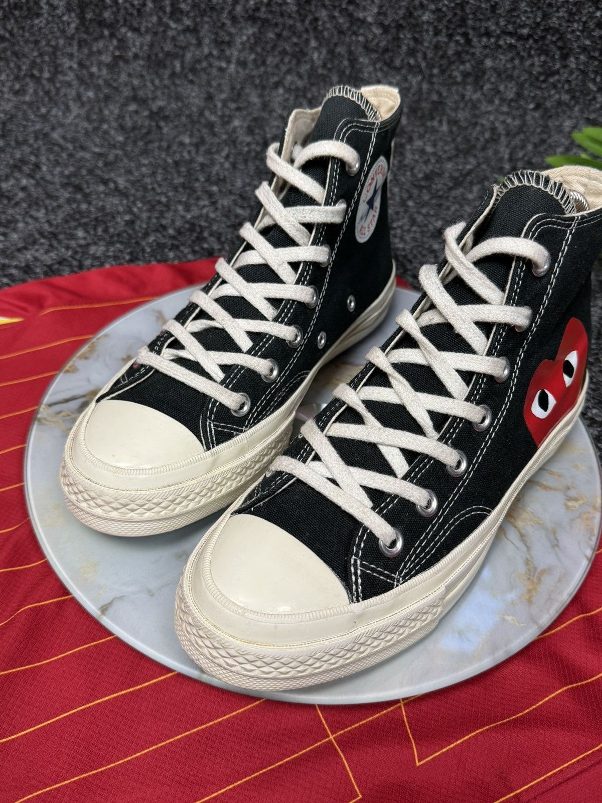 Comme des Garcons PLAY Comme des Garcons Play X Chuck 70 Shoes Black Size US 7 / IT 37 - 9 Thumbnail