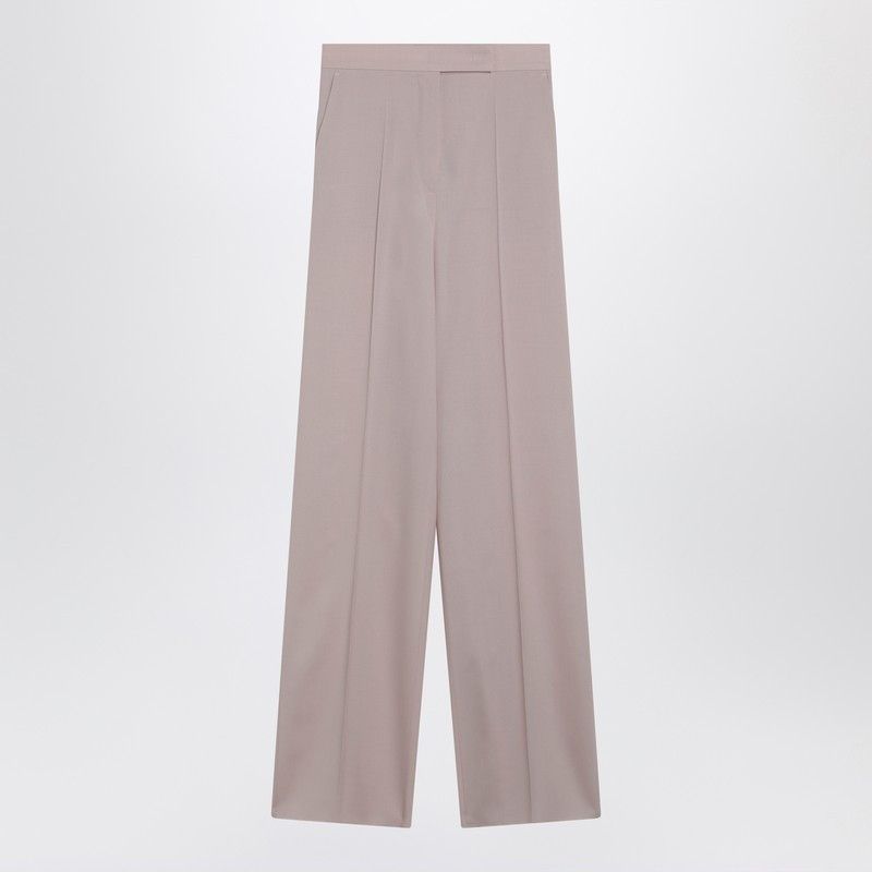 Max Mara Max Mara Rose-Beige Wide-Leg Trousers Size 28" / US 6 / IT 42 - 1 Thumbnail