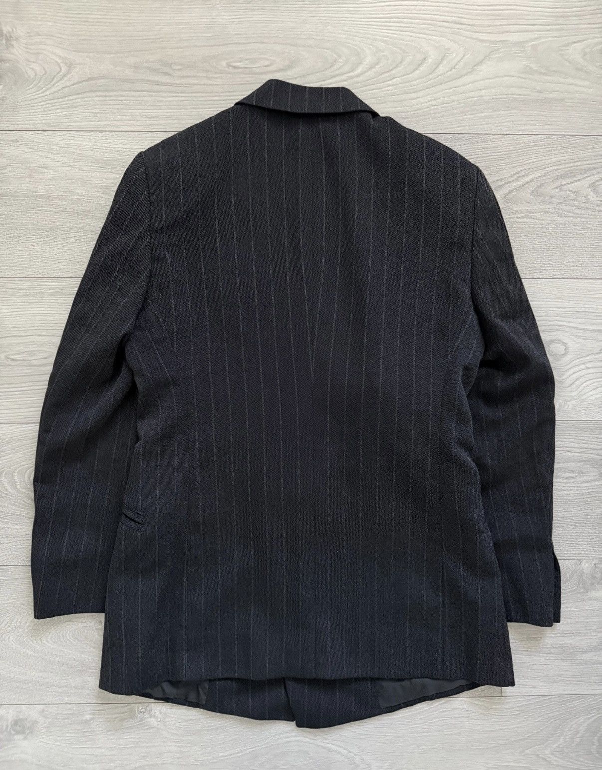 Giorgio Armani Giorgio Armani - 1990 Double Breasted Grey Powersuit Size 38R - 8 Thumbnail