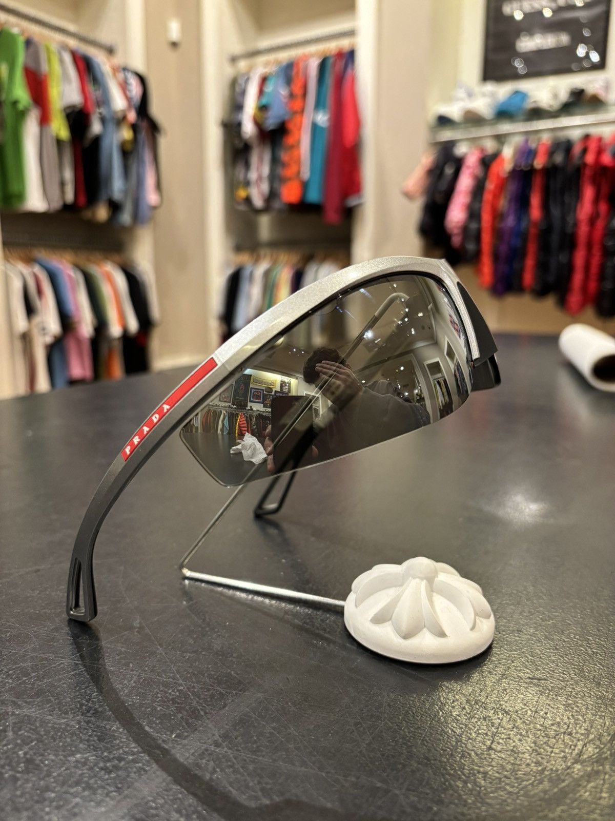 Prada Prada Linea Rossa PSA02S Active Sunglasses Size ONE SIZE - 4 Thumbnail