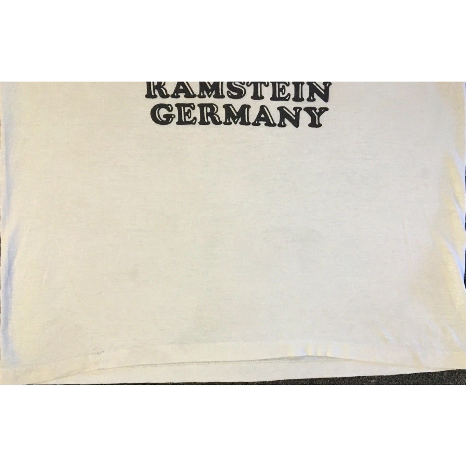 Vintage VINTAGE Ramstein Germany Air Base Faded Distress Shirt S Military School Grunge Size US S / EU 44-46 / 1 - 4 Thumbnail