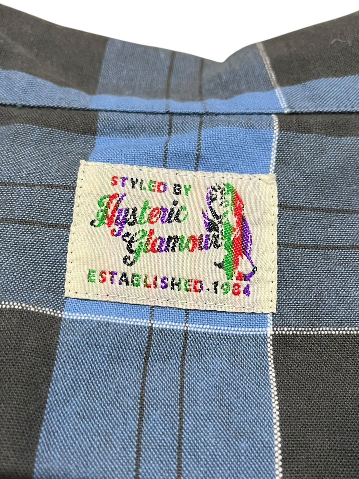 Japanese Brand Hysteric Glamour Plaid Big Collar Shirt Size US L / EU 52-54 / 3 - 4 Thumbnail