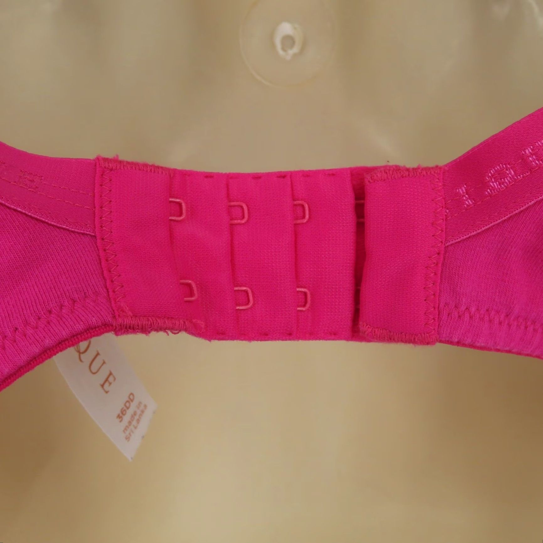 Pinko Cacique Bra 36DD Pink Lace Underwire Padded Lined Plunge T-Shirt Cup DD Womens Adult 36 Size ONE SIZE - 7 Thumbnail