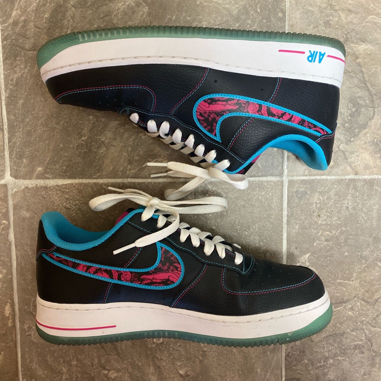 Nike Air Force 1 ‘Miami nights’ Size US 9 / EU 42 - 2 Thumbnail