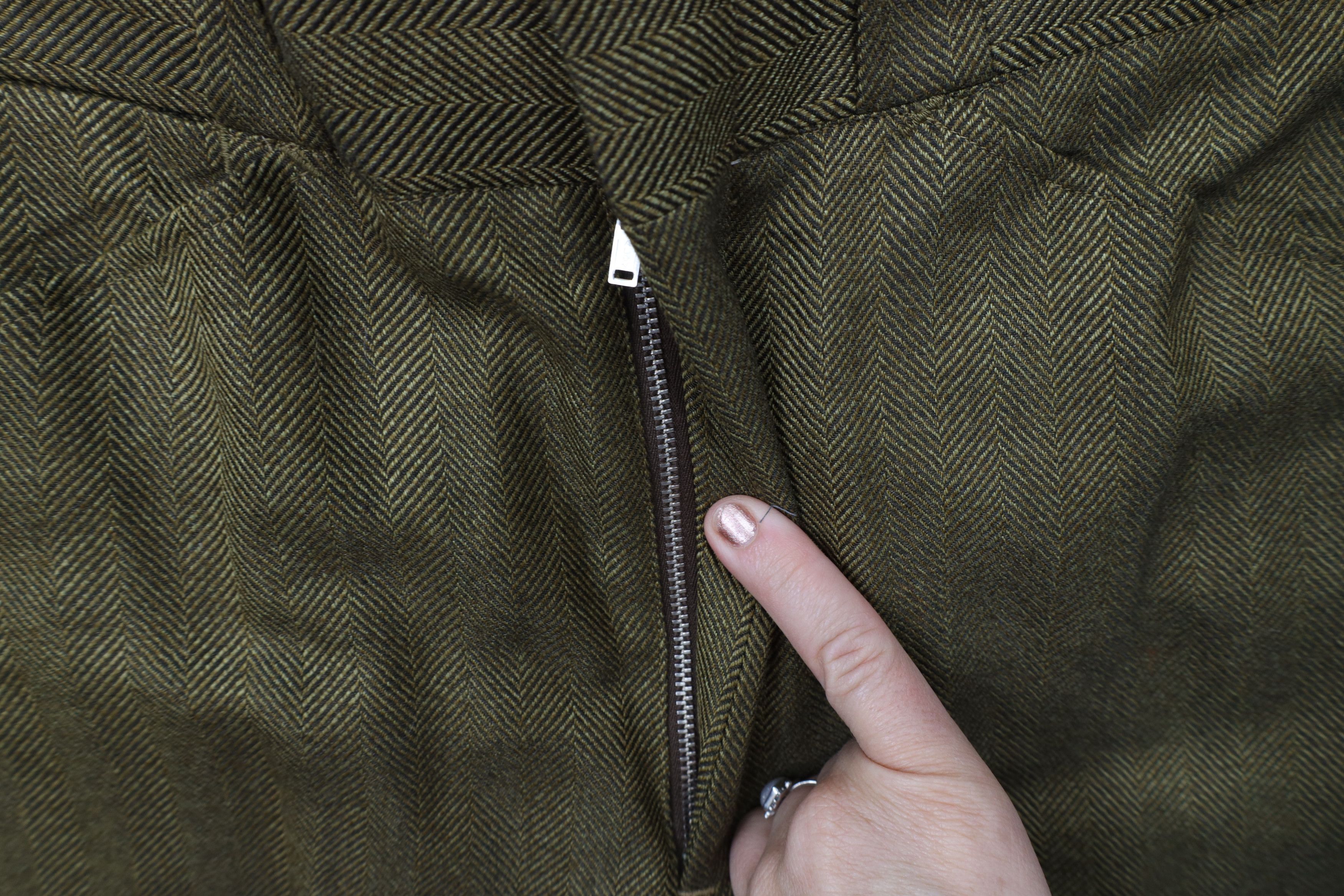 Vintage Vintage 70s Streetwear Herringbone Wide Leg Chino Pants USA Size US 30 / EU 46 - 5 Thumbnail