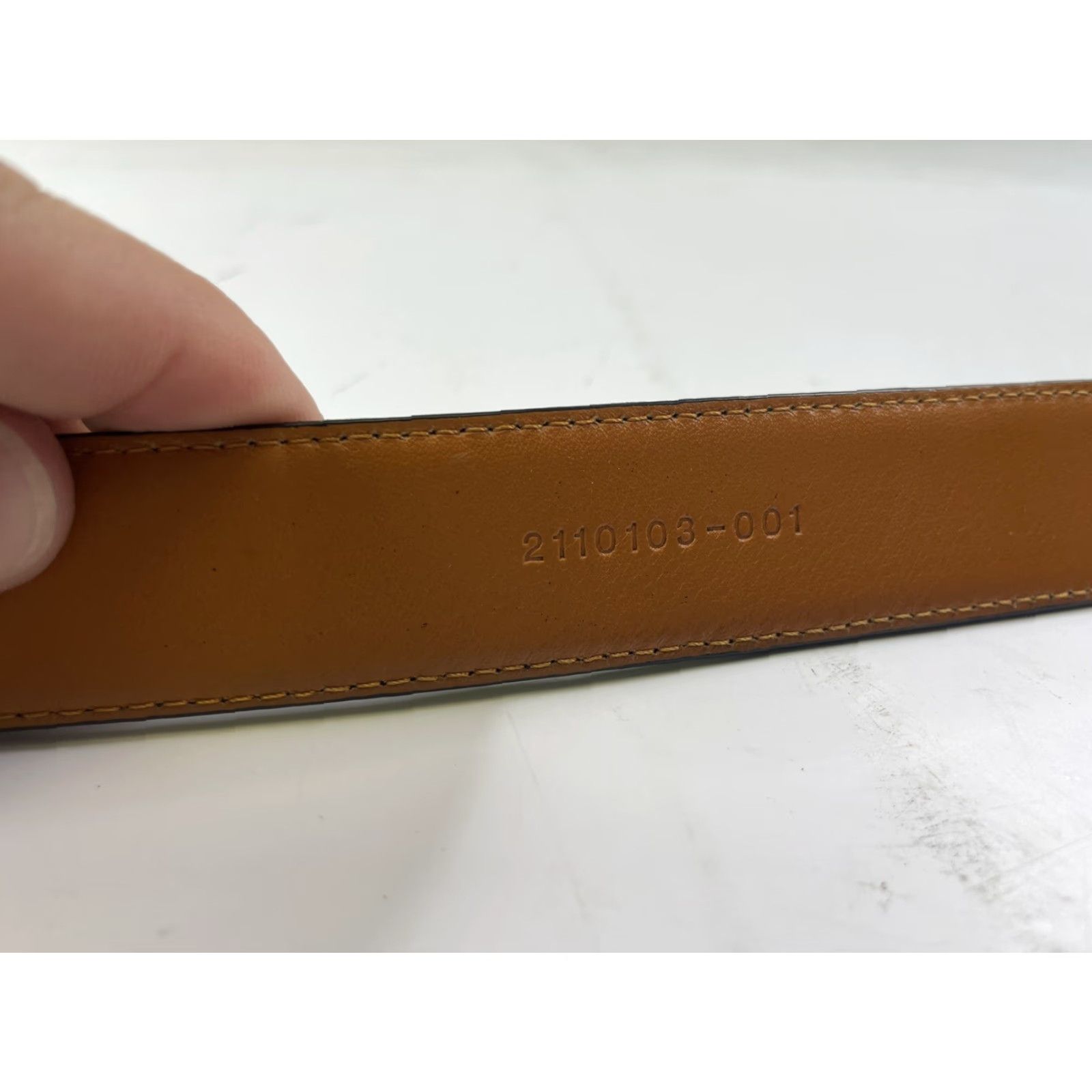 Polo Ralph Lauren Polo Ralph Lauren Belt Mens Dress Belt Leather Black 38 Croc Embossed Buckle Adjustable Vintage:No Size US M / EU 48-50 / 2 - 3 Thumbnail