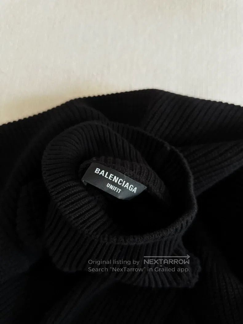 Balenciaga Balenciaga Black Wool Turtleneck Sweater Size US XS / EU 42 / 0 - 3 Thumbnail