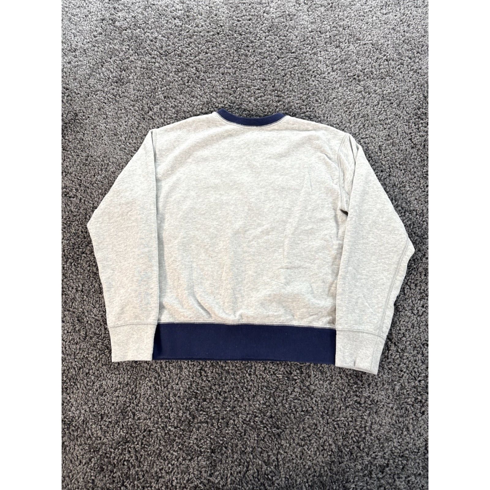 Polo Ralph Lauren Polo Ralph Lauren Sweatshirt Mens Medium Gray Naval Button Sailor Bomber Y2K Size US M / EU 48-50 / 2 - 5 Thumbnail