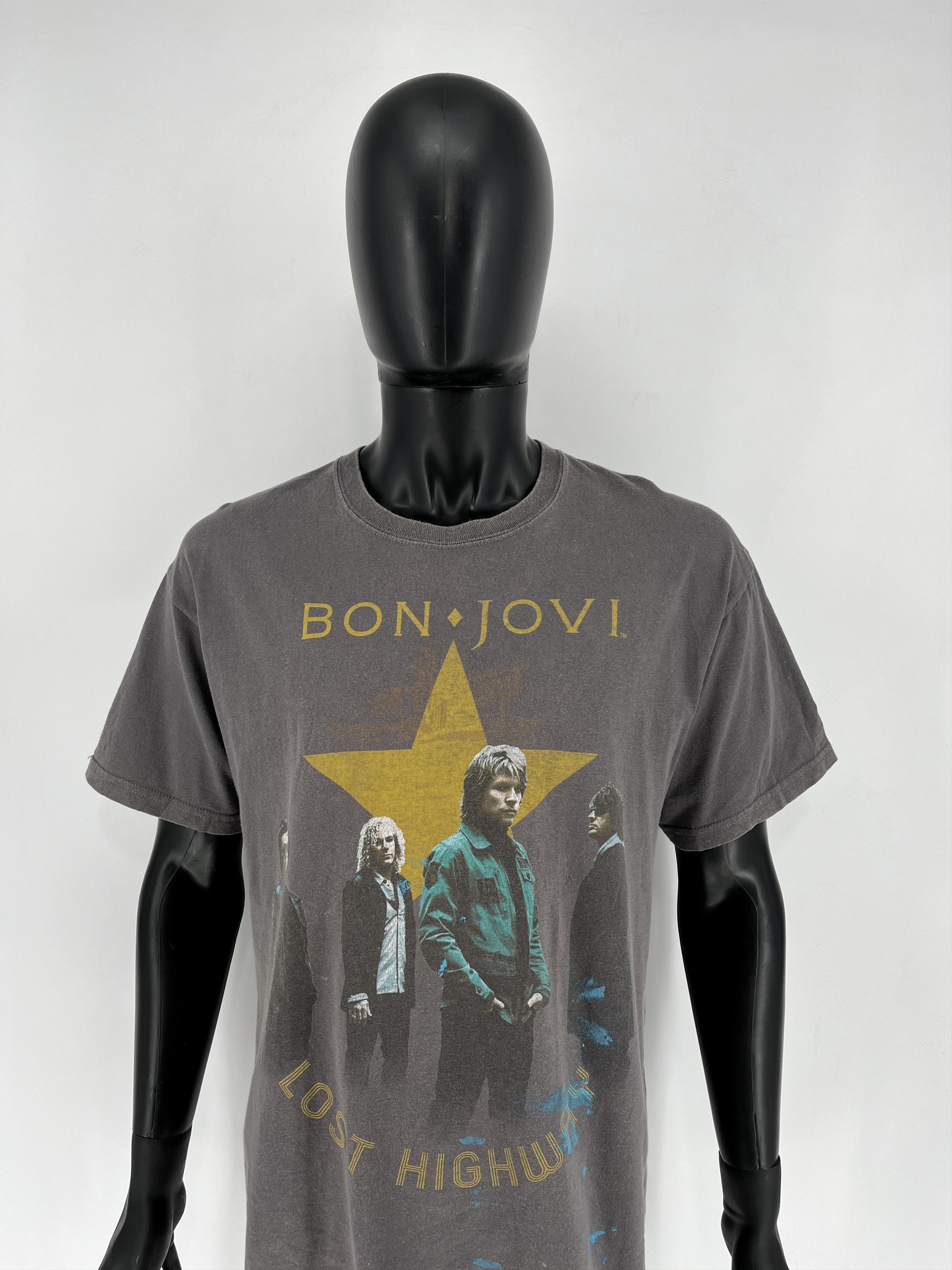 Band Tees × Vintage BON JOVI Lost Highway 2008 Tour Band T-Shirt Double-sided Size US L / EU 52-54 / 3 - 1 Thumbnail
