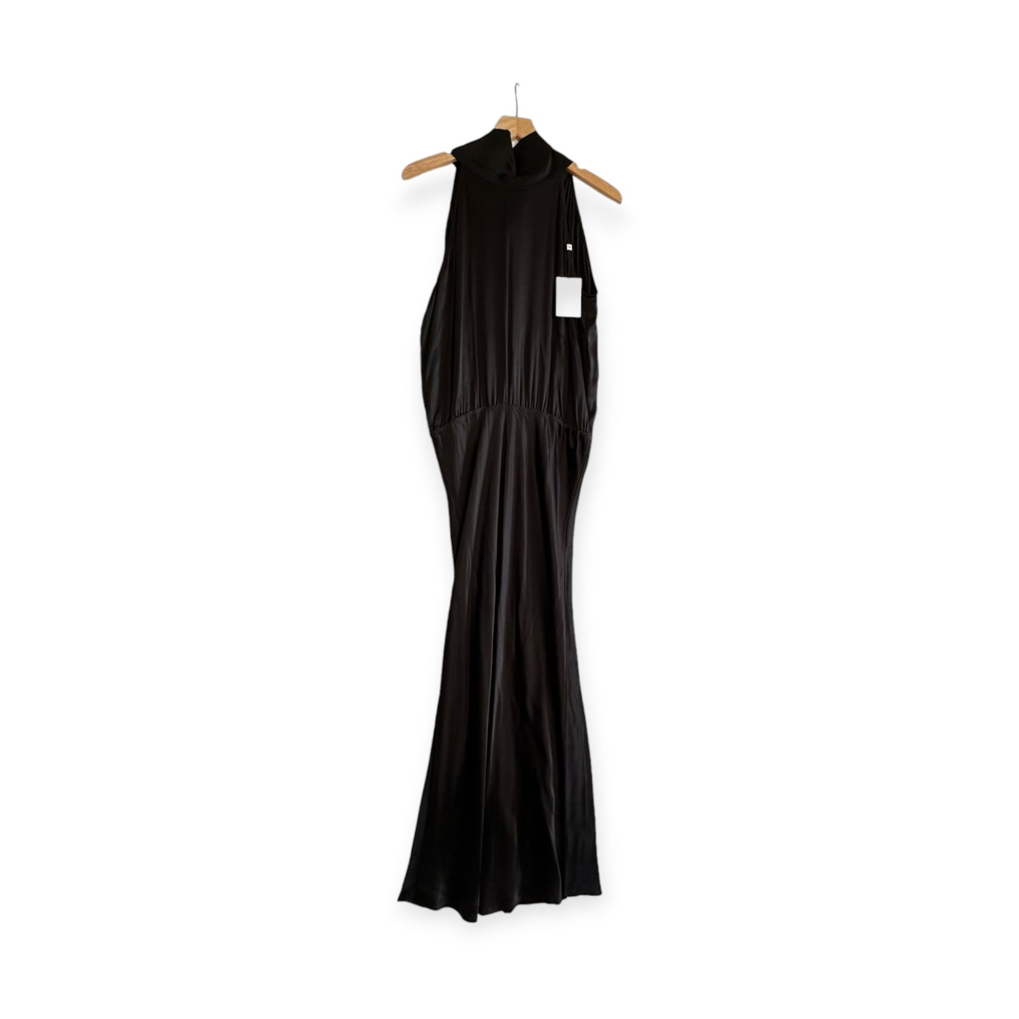 Generation Love Generation Love Arie Black Silk Maxi Dress, Size M, NWT, Hal Size M / US 6-8 / IT 42-44 - 1 Thumbnail