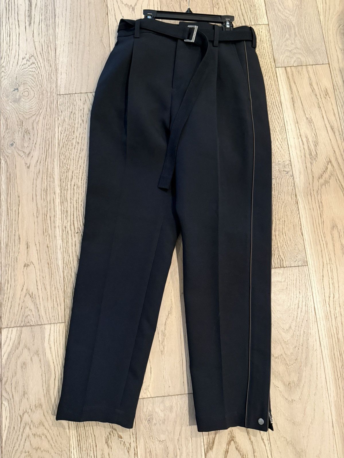 Sacai SACA Black Belted Lounge Pants Size US 34 / EU 50 - 4 Thumbnail