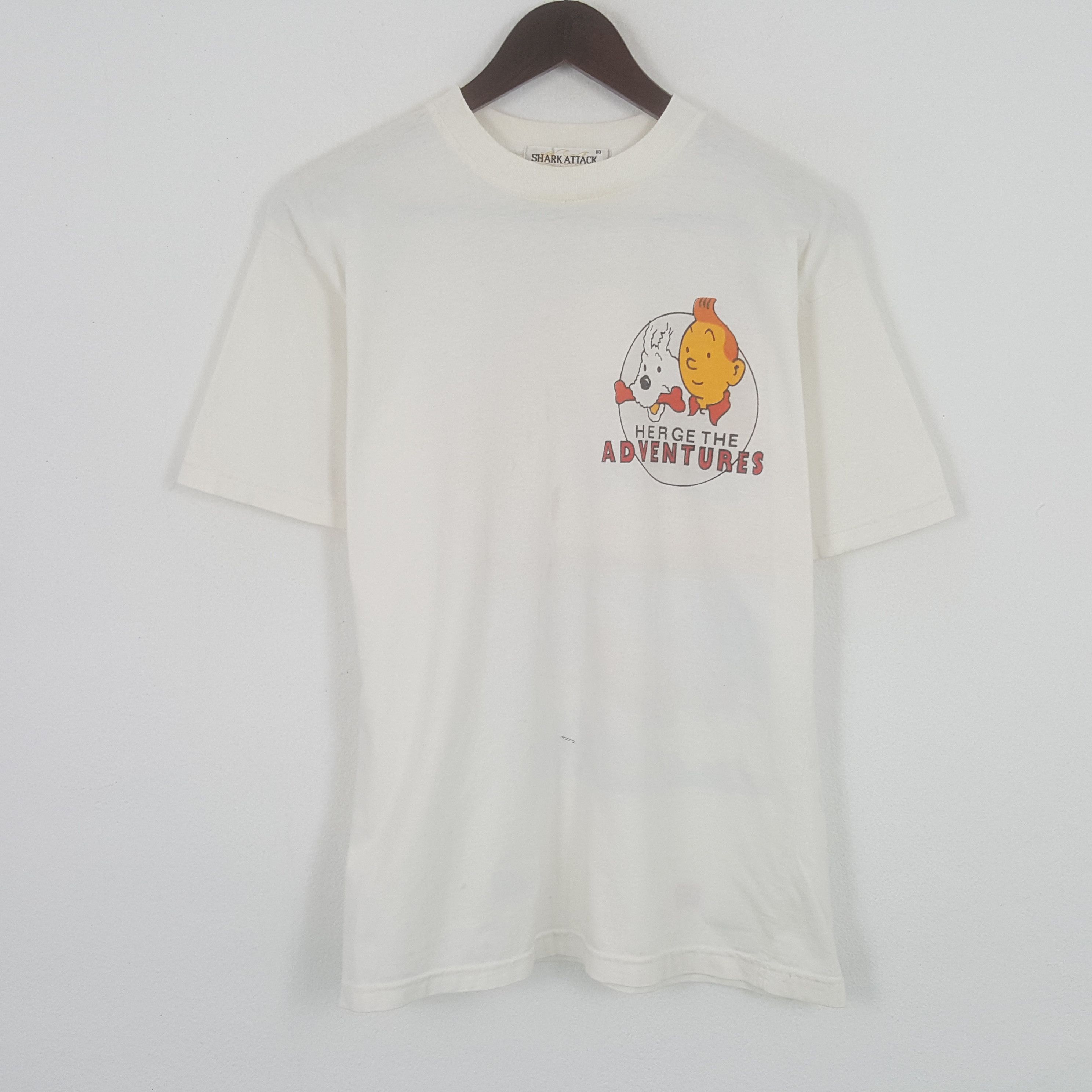 Vintage Vintage TINTIN The Black Island Tshirt Size US M / EU 48-50 / 2 - 3 Thumbnail