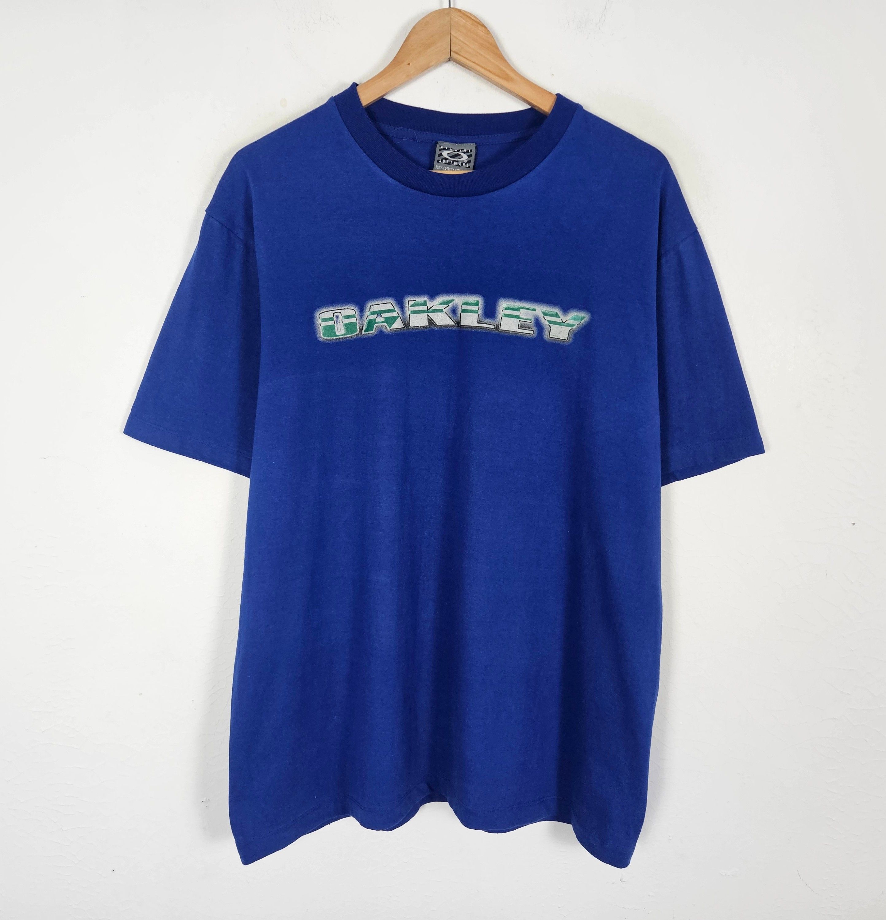 Oakley Vintage 90s Oakley Software logo shirt Size US L / EU 52-54 / 3 - 3 Thumbnail