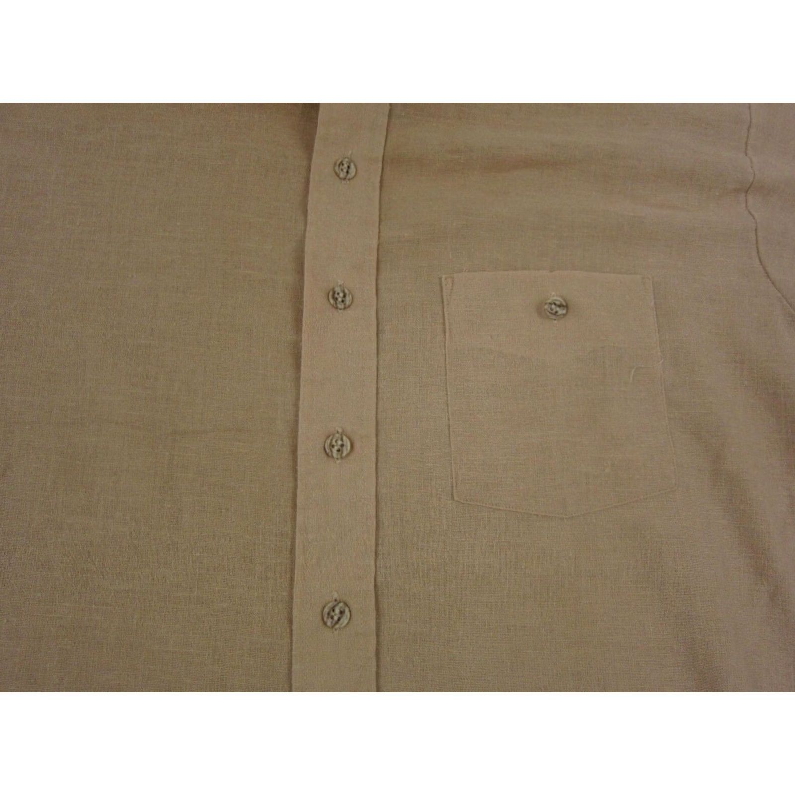 Vintage VINTAGE Campus Shirt Mens XL Brown 60s 70s Band Button-Up Short Sleeve Collared Cotton Polyester Made in USA Size US XL / EU 56 / 4 - 6 Thumbnail