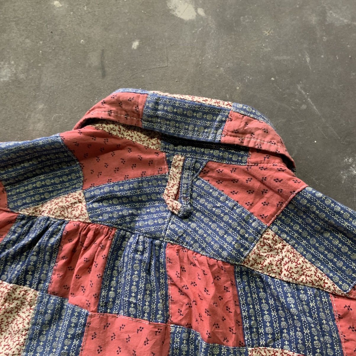 EASTLOGUE EASTLOGUE Red & Navy Patchwork Shirt Size US M / EU 48-50 / 2 - 9 Thumbnail