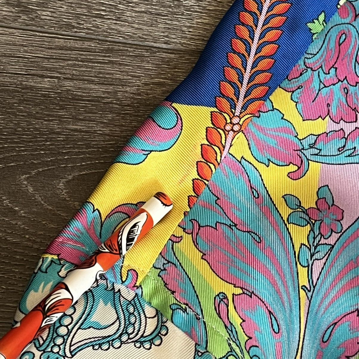 Versace Versace SS19 Techni Baroque Floral Print Silk Buttoned Shirt Size US XL / EU 56 / 4 - 14 Thumbnail