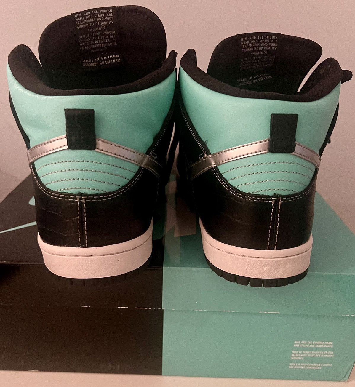 Diamond Supply Co. × Nike Authentic Nike Dunk High Prm SB Diamond Supply Co Tiffany Size US 10.5 / EU 43-44 - 4 Thumbnail