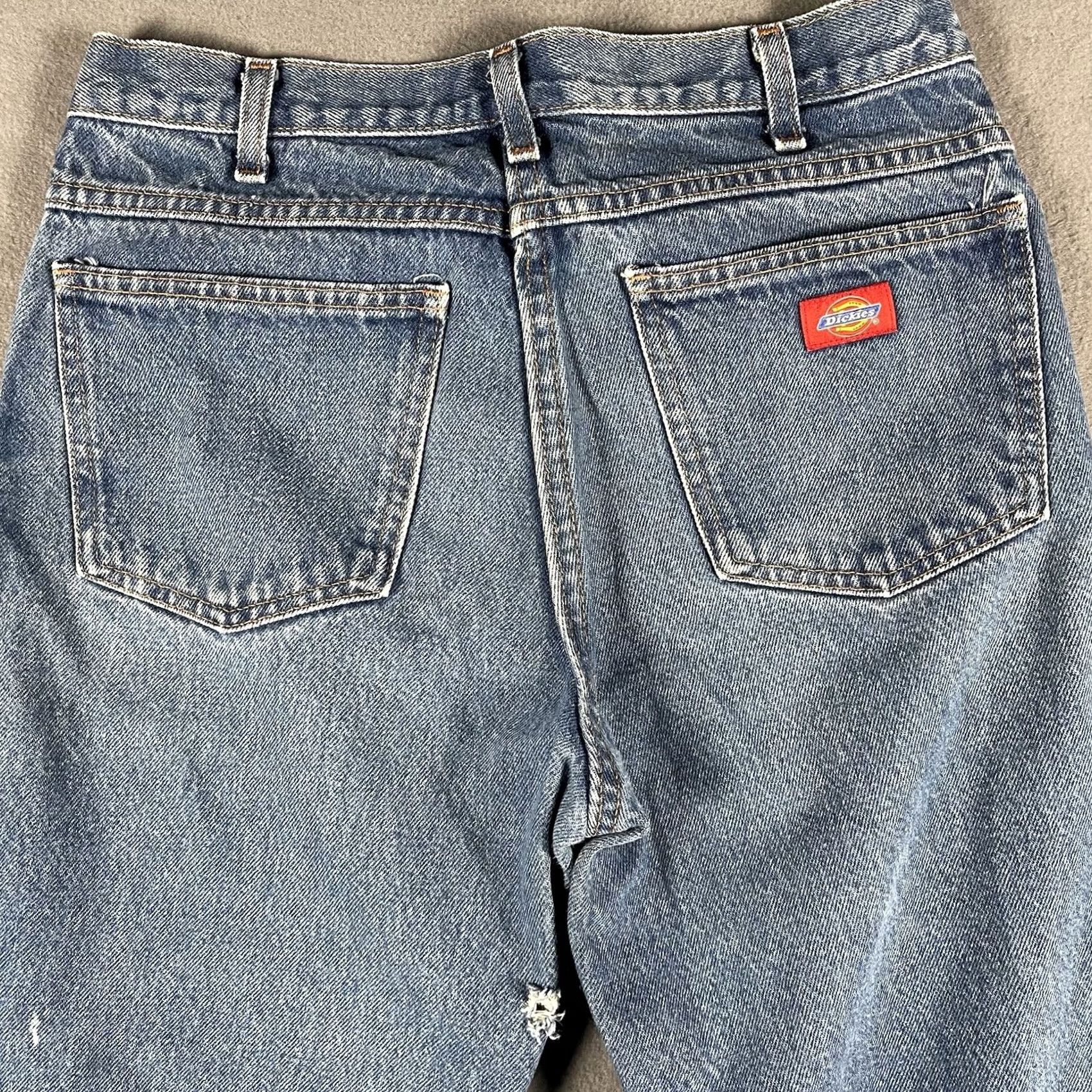 Levi's VINTAGE Dickies Jeans Men 33x30 Light Wash Distressed Skater Straight Leg Blue Size US 33 - 3 Thumbnail
