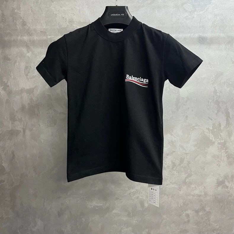 Balenciaga Balenciaga Black logo letter pattern round neck slim fit s Size US XS / EU 42 / 0 - 1 Thumbnail