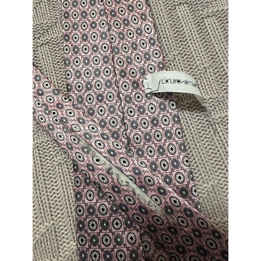 Pierre Cardin Pierre Cardin pink floral print silk tie Size ONE SIZE - 3 Thumbnail