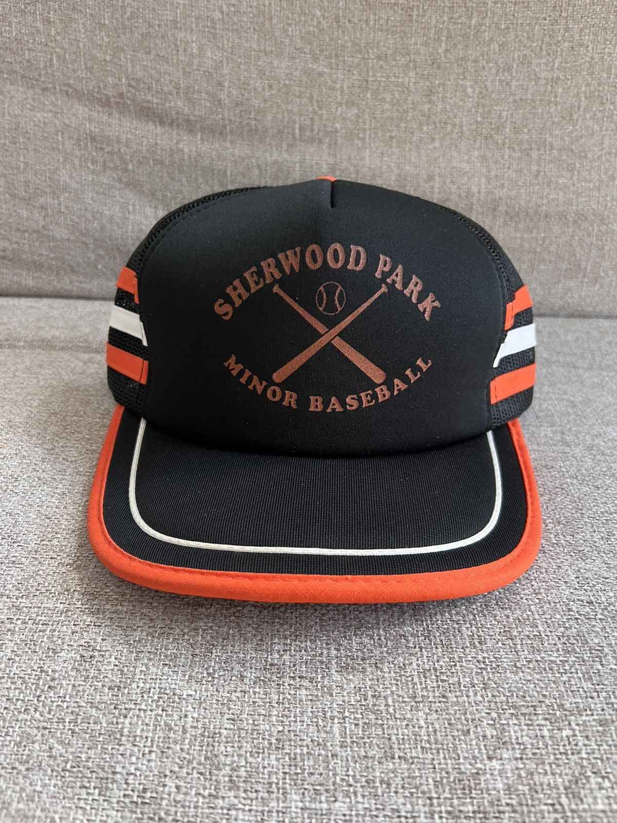 Vintage Vintage Sherwood Park Minor Baseball 3 Stripe Trucker Hat Size ONE SIZE - 1 Thumbnail