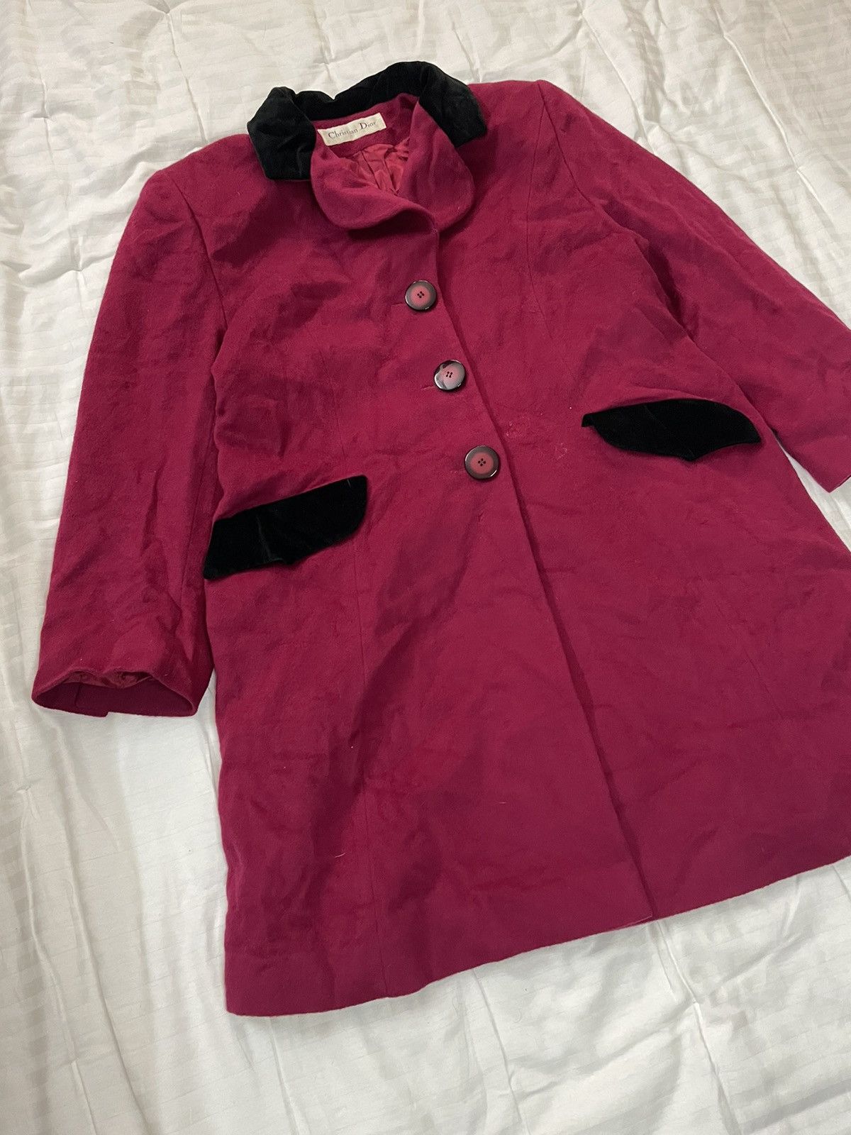 Christian Dior Monsieur Very Rare Vintage Christian Dior x Loro Piana wool coat Size L / US 10 / IT 46 - 2 Thumbnail