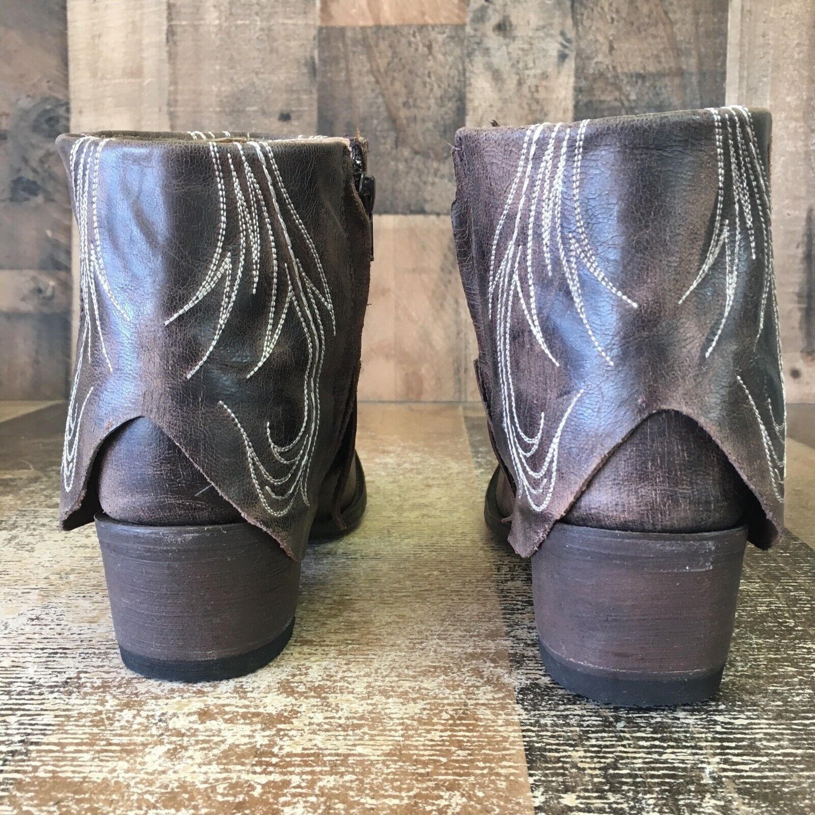 Old Gringo Old Gringo OG Brown Ankle Cowboy Boots Booties Womens 7.5 B Size US 7.5 / IT 37.5 - 7 Thumbnail