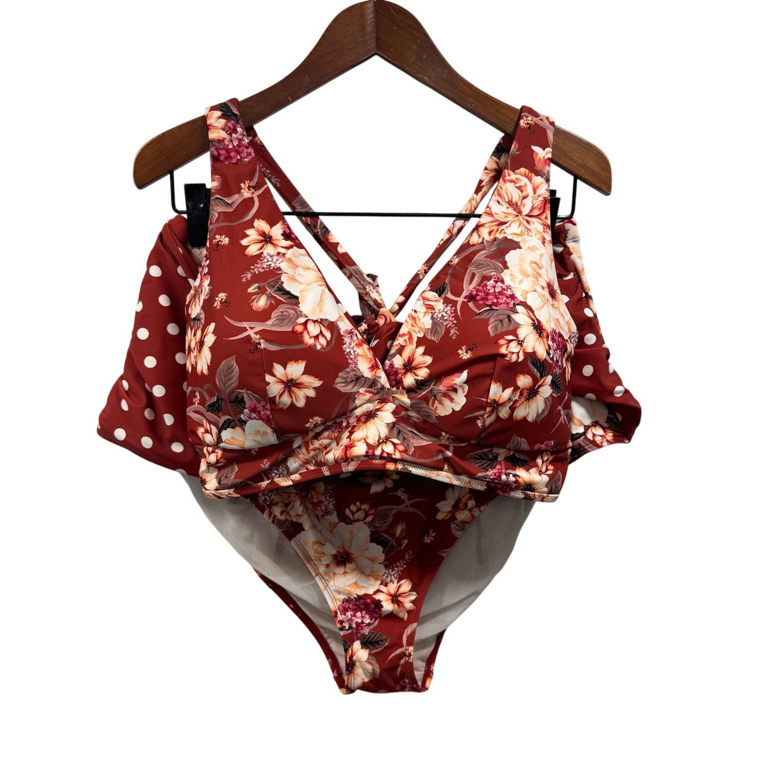 Other Torrid Plus 2 Piece Bikini sz 3X/4X Hi Waisted #G630 Size 3XL / US 20-22 - 8 Thumbnail