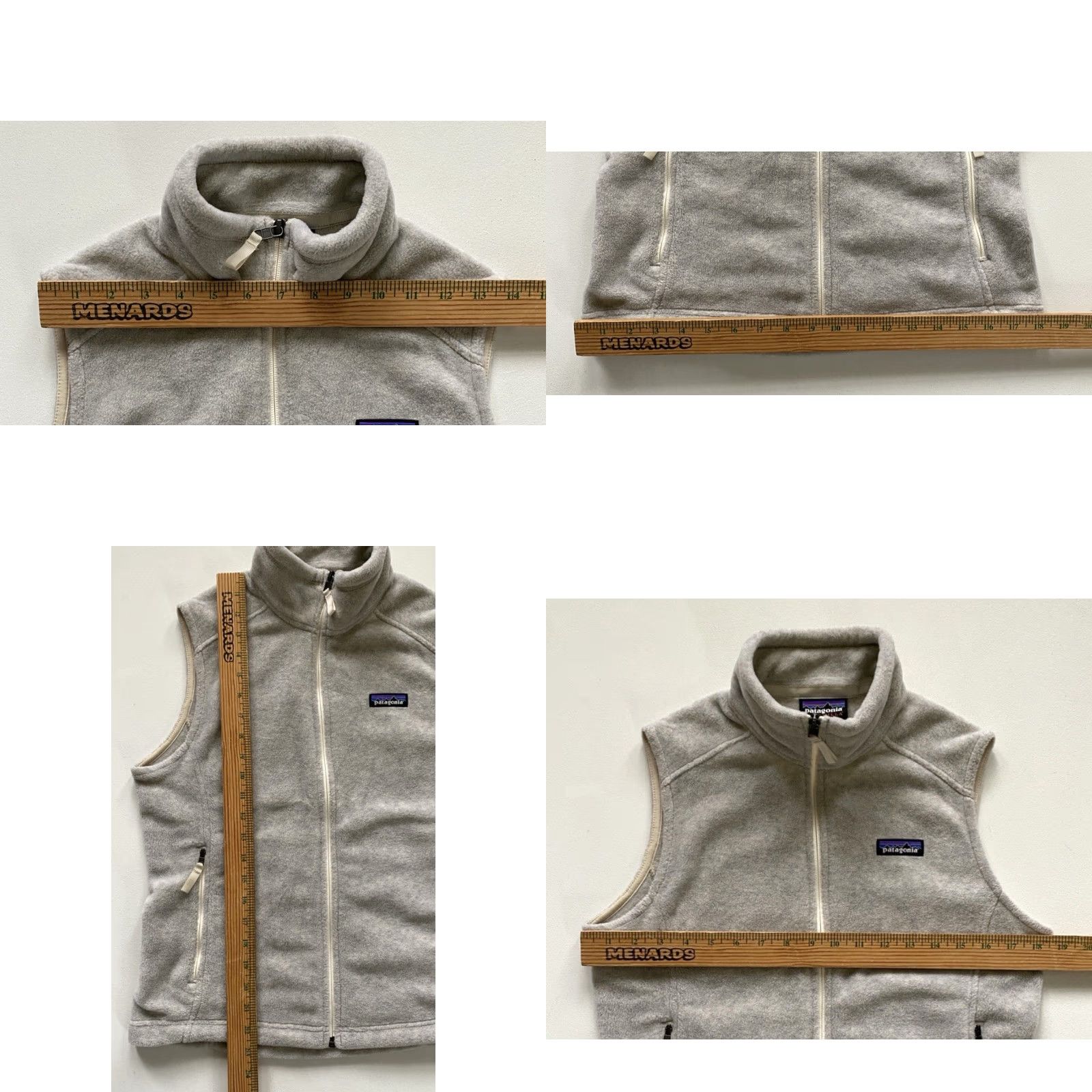 Patagonia Patagonia Women's Vest Synchilla Full Zip Oat 23015 S Outdoor Logo Size S / US 4 / IT 40 - 9 Thumbnail