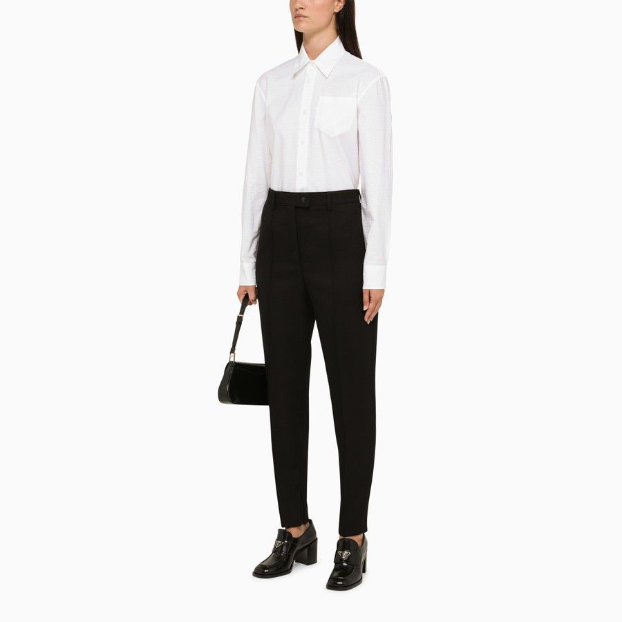 Prada o1d2blof0924 Pants in Black Size 26" / US 2 / IT 38 - 2 Thumbnail