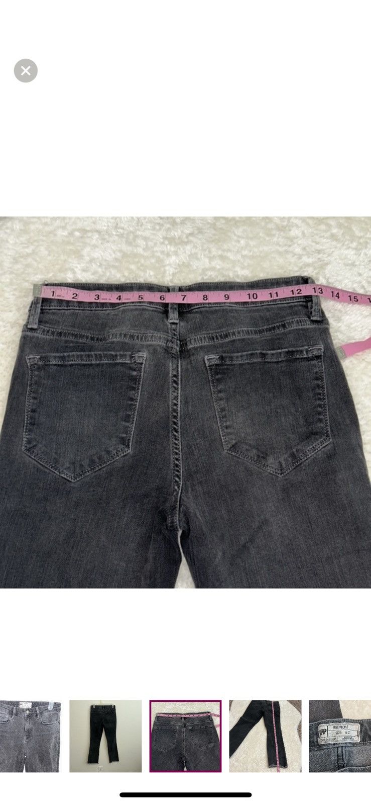 Free People Free people cropped grey jeans size 27 Size 27" / US 4 / IT 40 - 2 Thumbnail