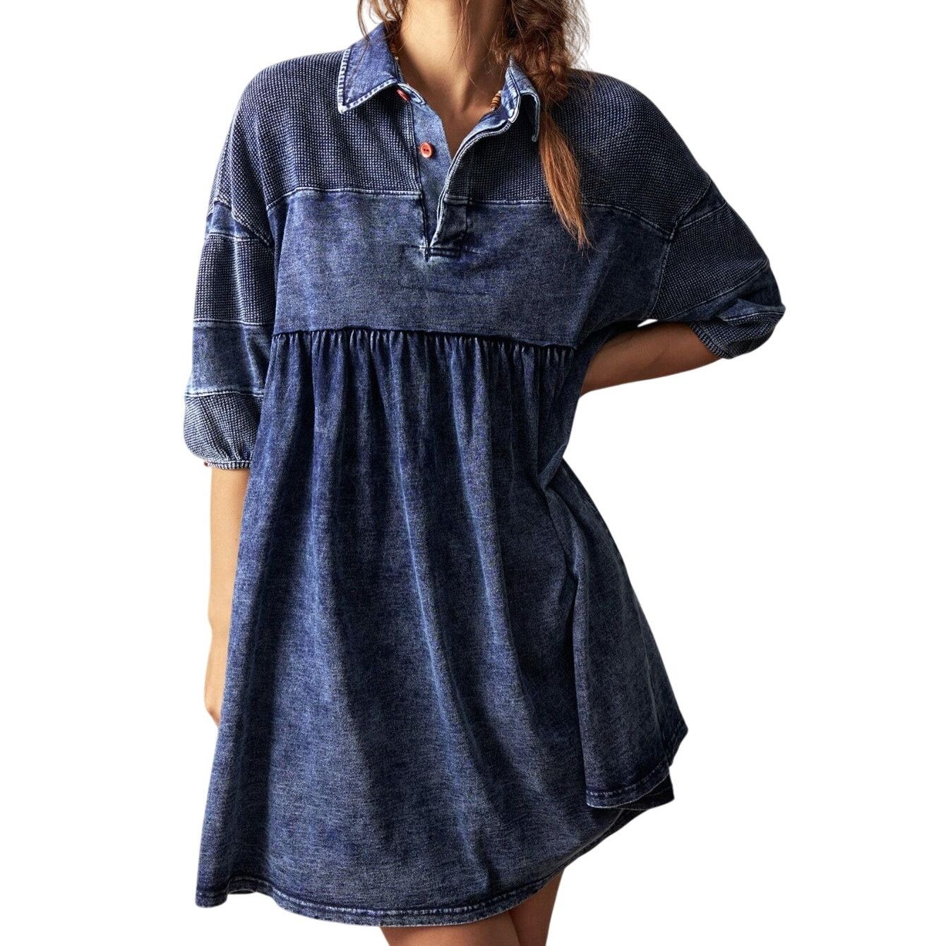 shein denim shirt dress Stylish Denim Dress for Fall and Winter