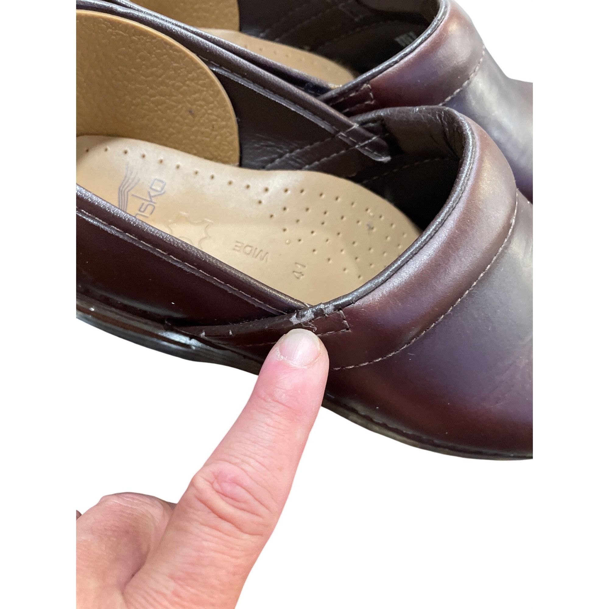 Dansko Dansko wms brown leather nursing day wear mules clogs sz 10- Size US 10 / IT 40 - 7 Thumbnail