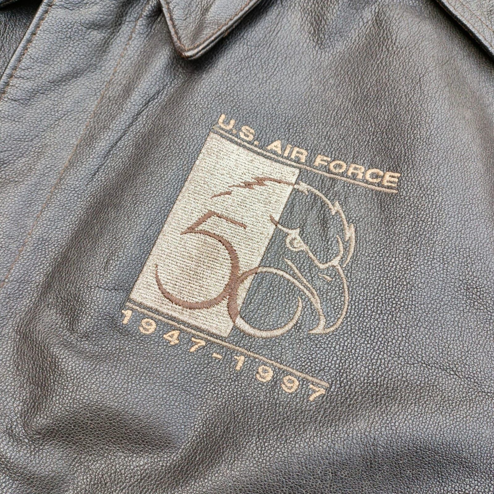 Avirex Avirex A-2 50th Aniversary Us Air Force Brown Goat Skin Size US L / EU 52-54 / 3 - 13 Thumbnail