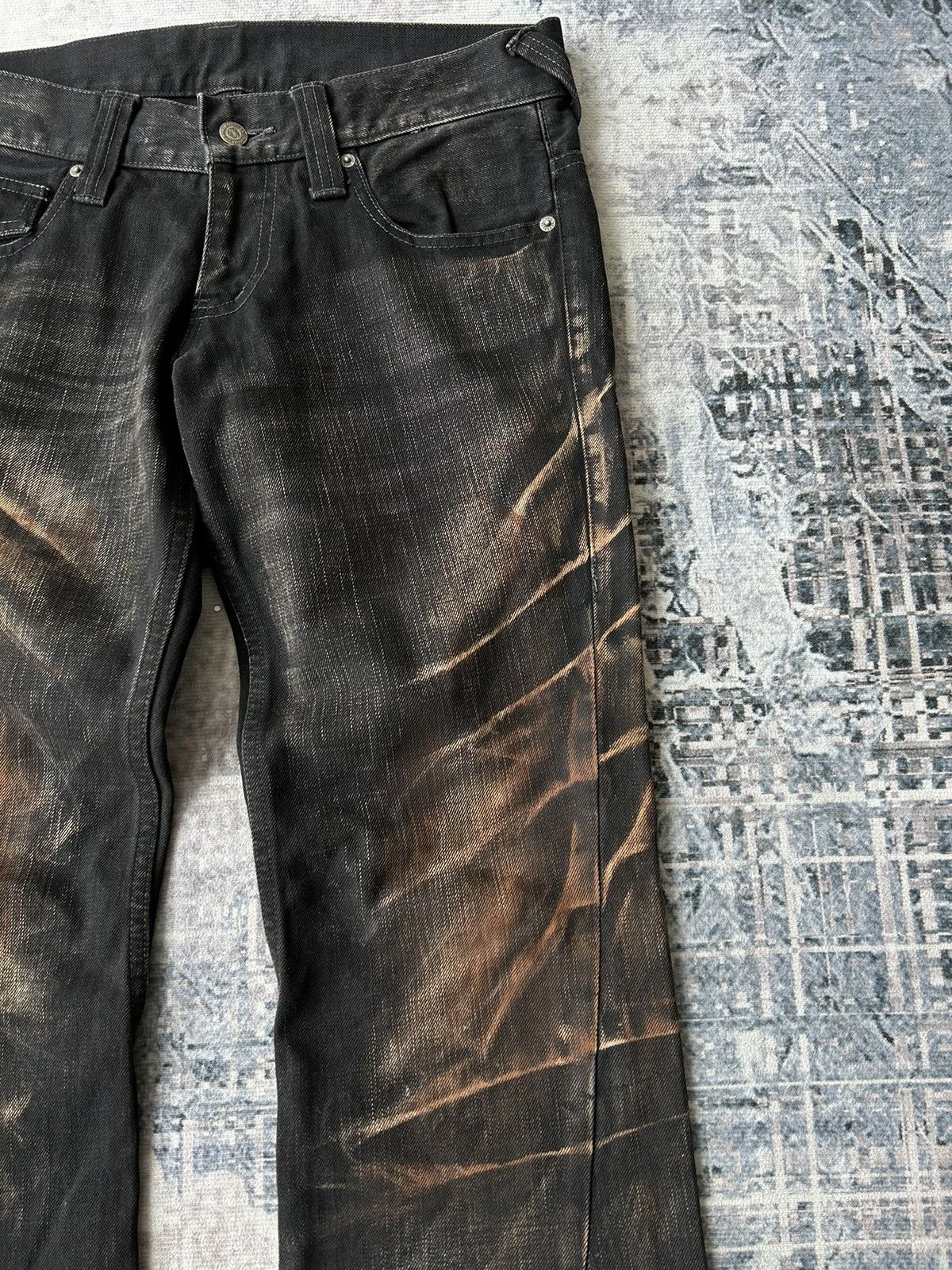 Tornado Mart Tornado Mart Super Lace Flared Denim Size US 33 - 8 Thumbnail