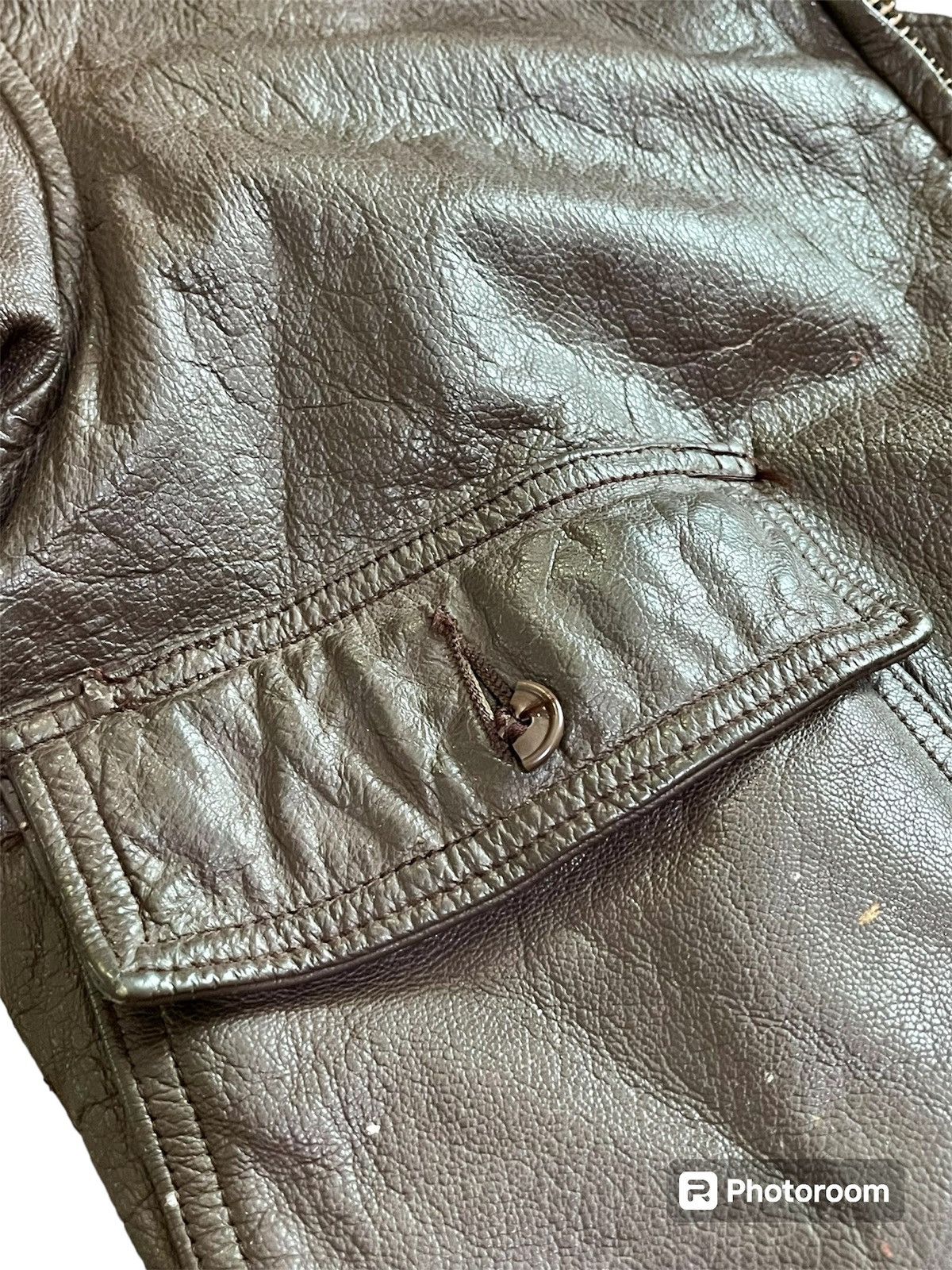 Vintage Vintage 70s USN Us Navy G1 Leather Flight Jacket Size US L / EU 52-54 / 3 - 6 Thumbnail