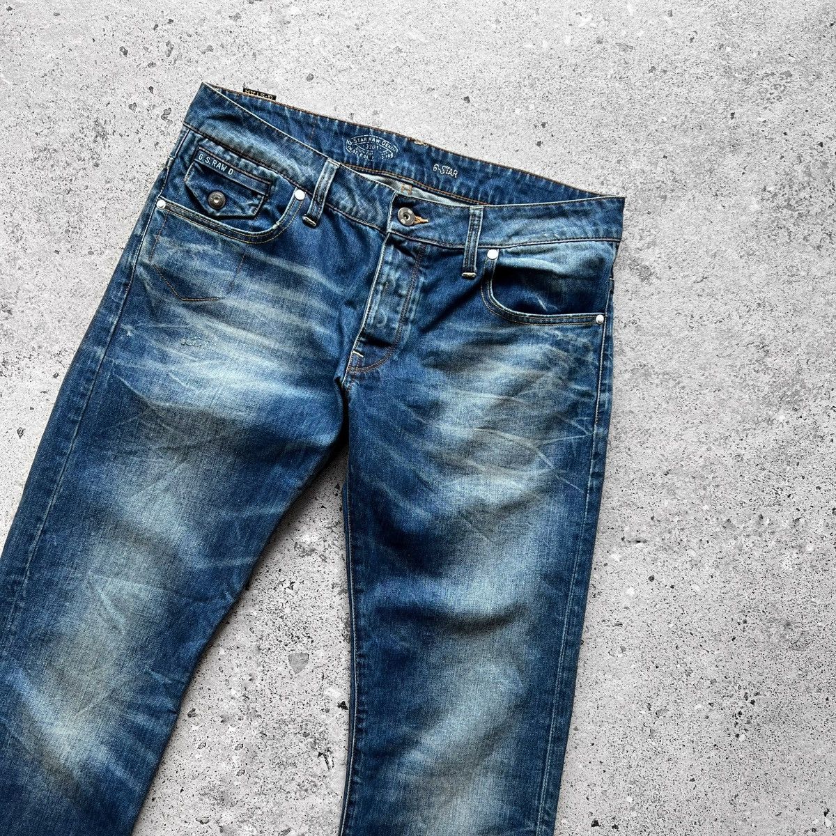 G-Star G-Star Raw Mens Morris Low Straight Blue Jeans Size US 34 / EU 50 - 5 Thumbnail