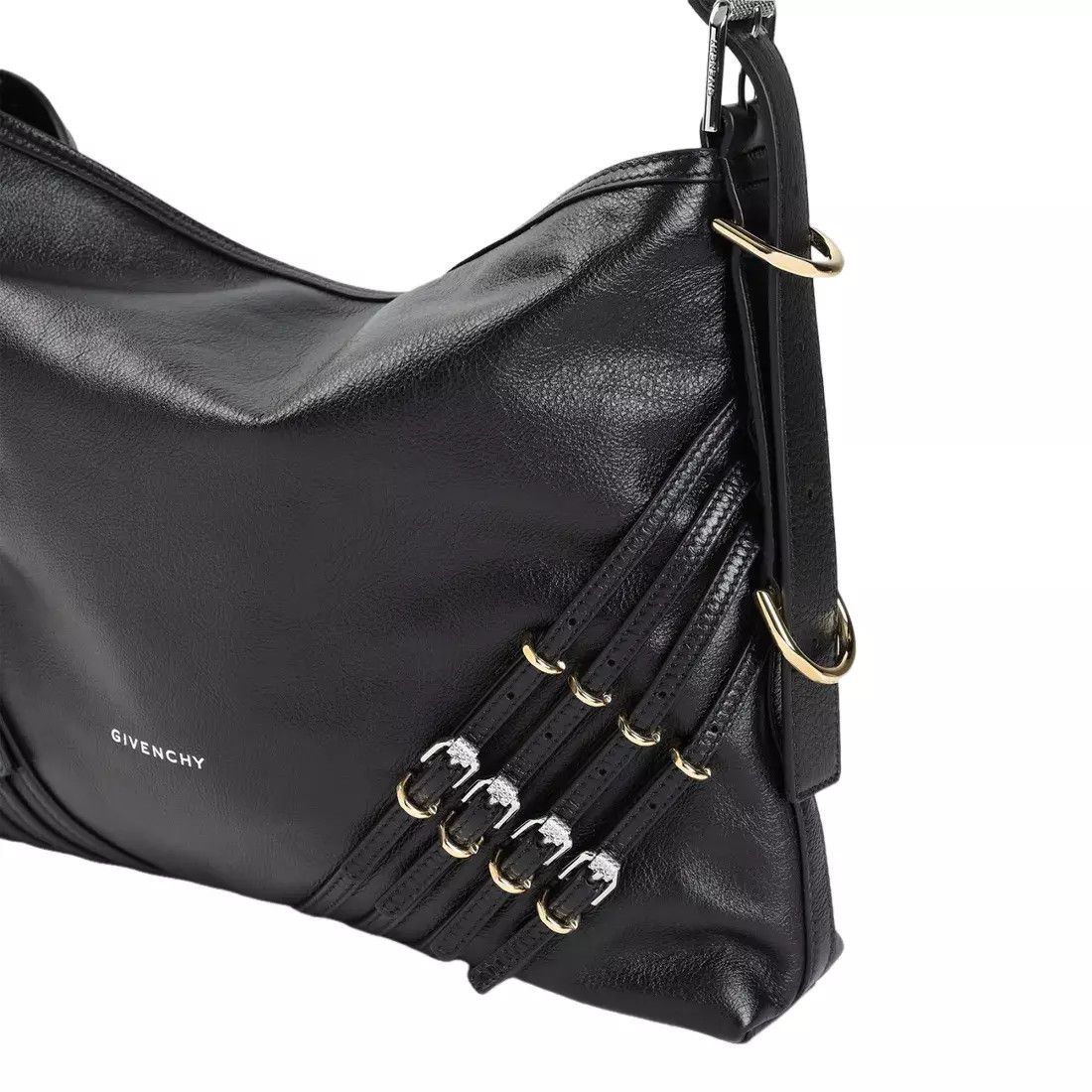 Givenchy GIVENCHY Voyou Black Leather Shoulder Bag New And Authentic Size ONE SIZE - 3 Thumbnail