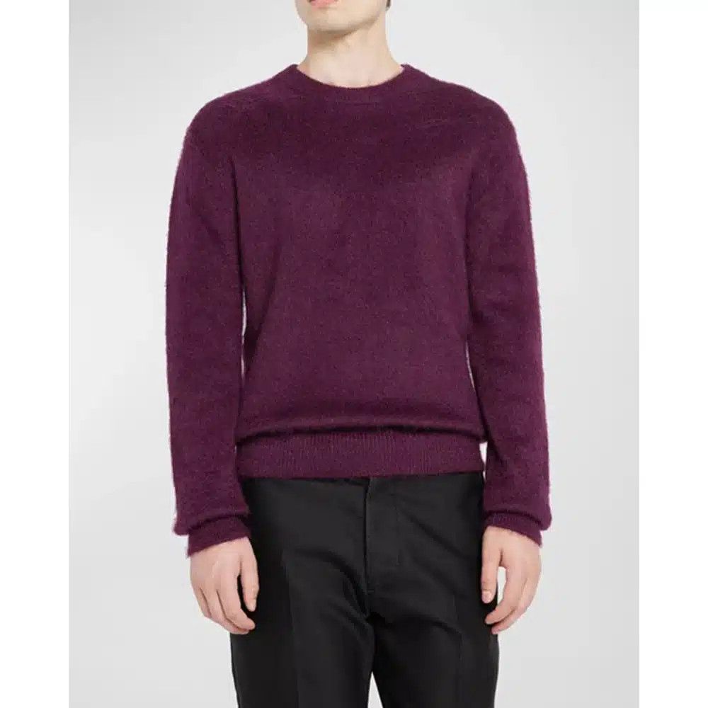 Tom Ford o1loc1c1224 TFK110 Crewneck Sweater in Dark Purple Size US L / EU 52-54 / 3 - 1 Preview