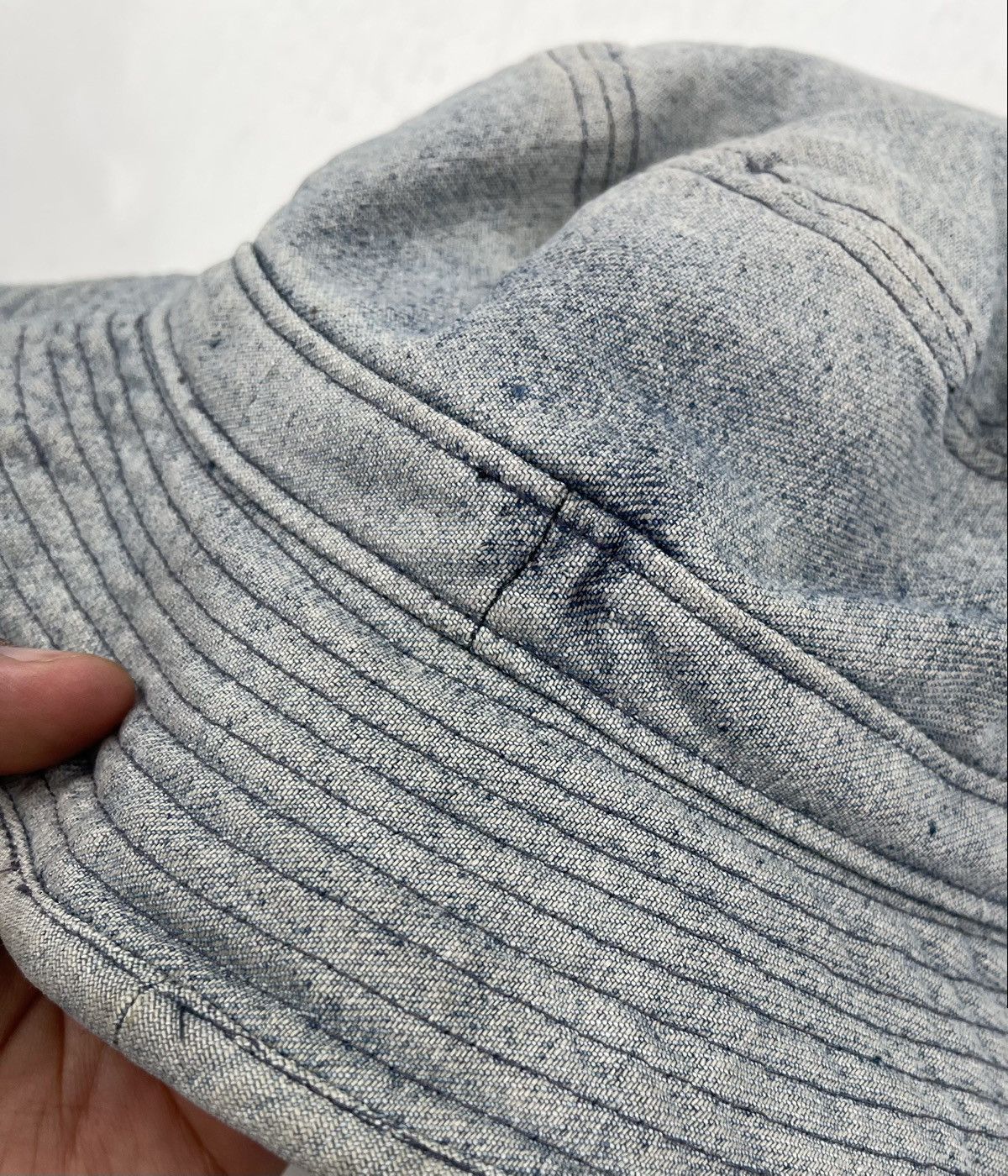 Japanese Brand × Seditionaries distressed denim bucket hat tc17 Size ONE SIZE - 7 Thumbnail