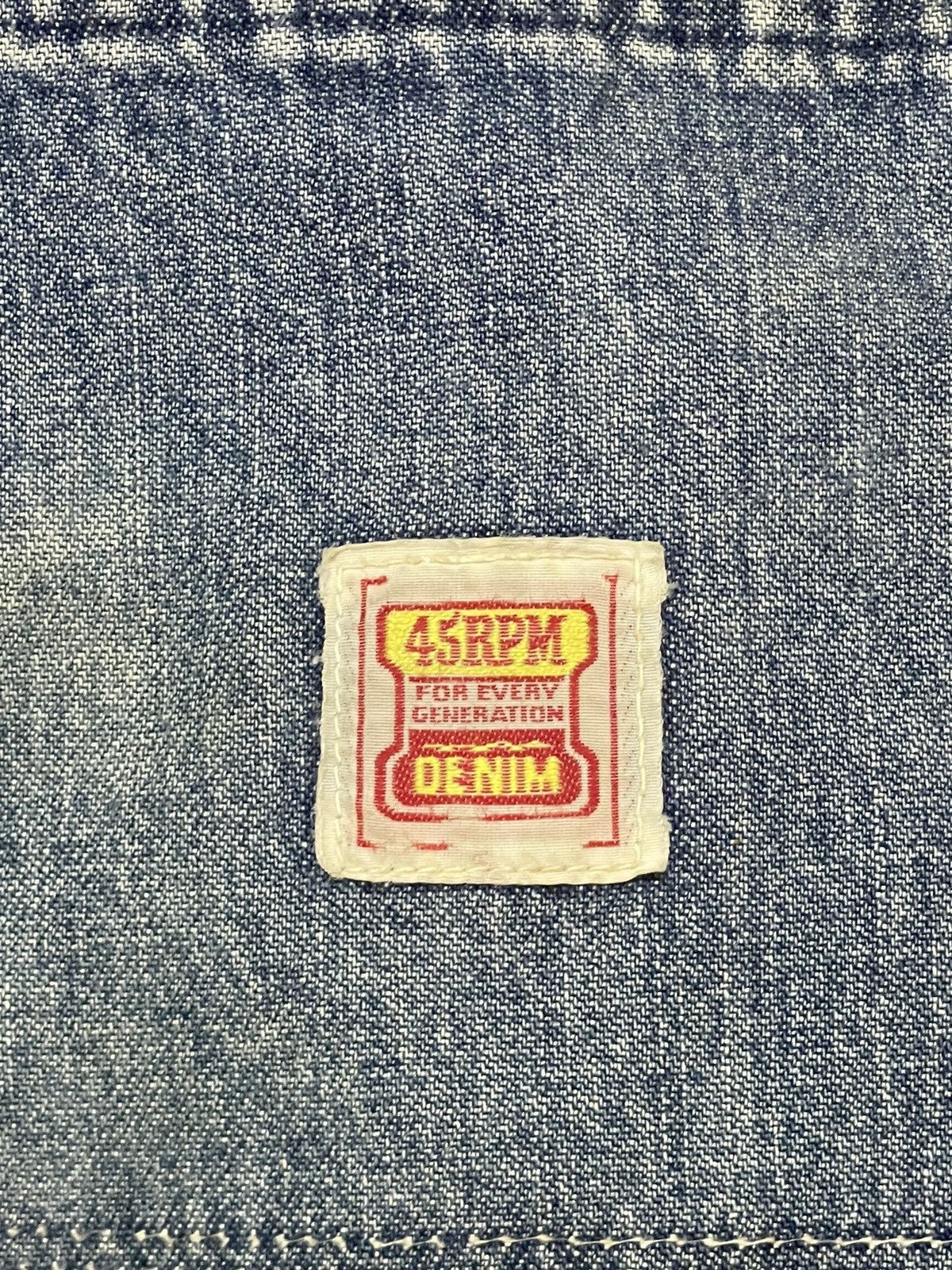 45rpm Vintage Japan 45Rpm Blue Wash Carpenter Baggy Denim Size US 28 / EU 44 - 9 Thumbnail