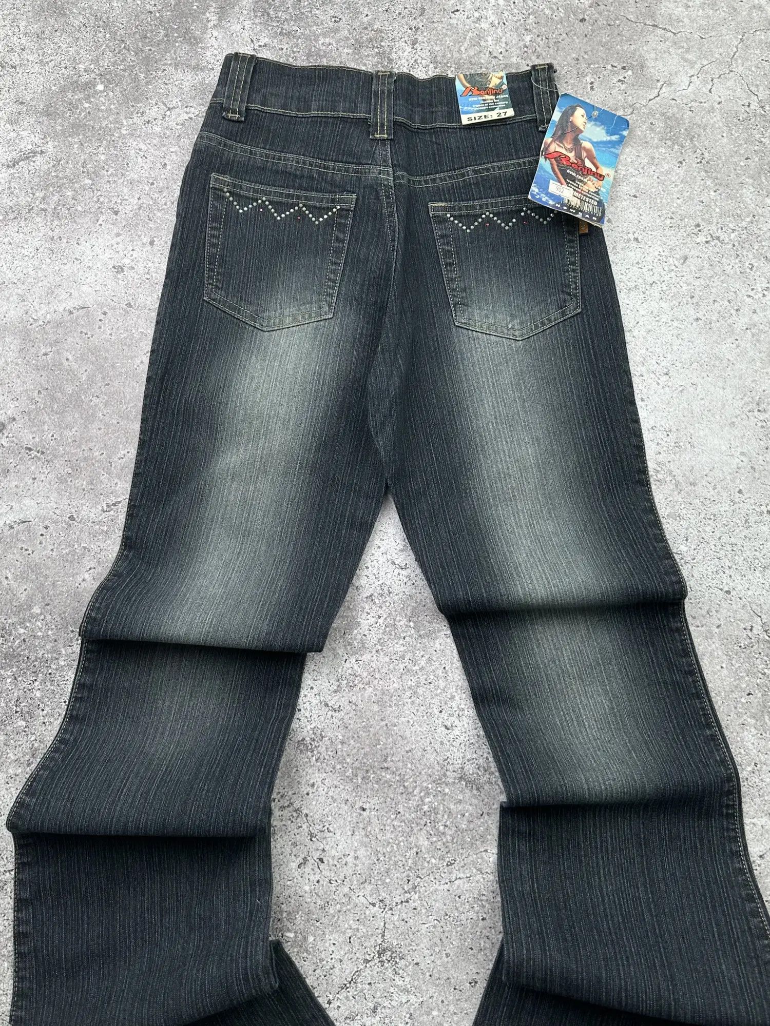 Vintage Vintage Faded Flare Jeans C246(V537)(E8) Size 25" / US 0 / IT 36 - 6 Thumbnail