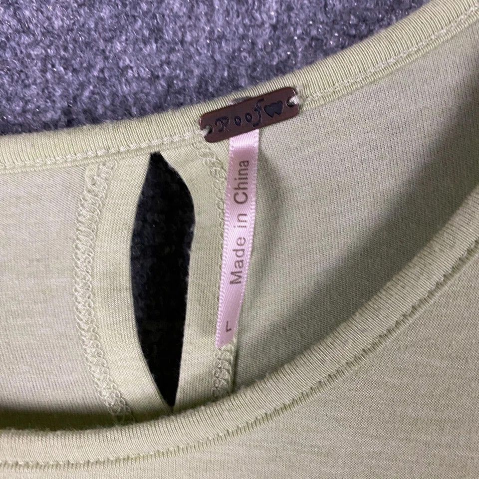 Other Poof Top Women's Large Long Sleeve Green Adults Pullover L Size L / US 10 / IT 46 - 4 Thumbnail