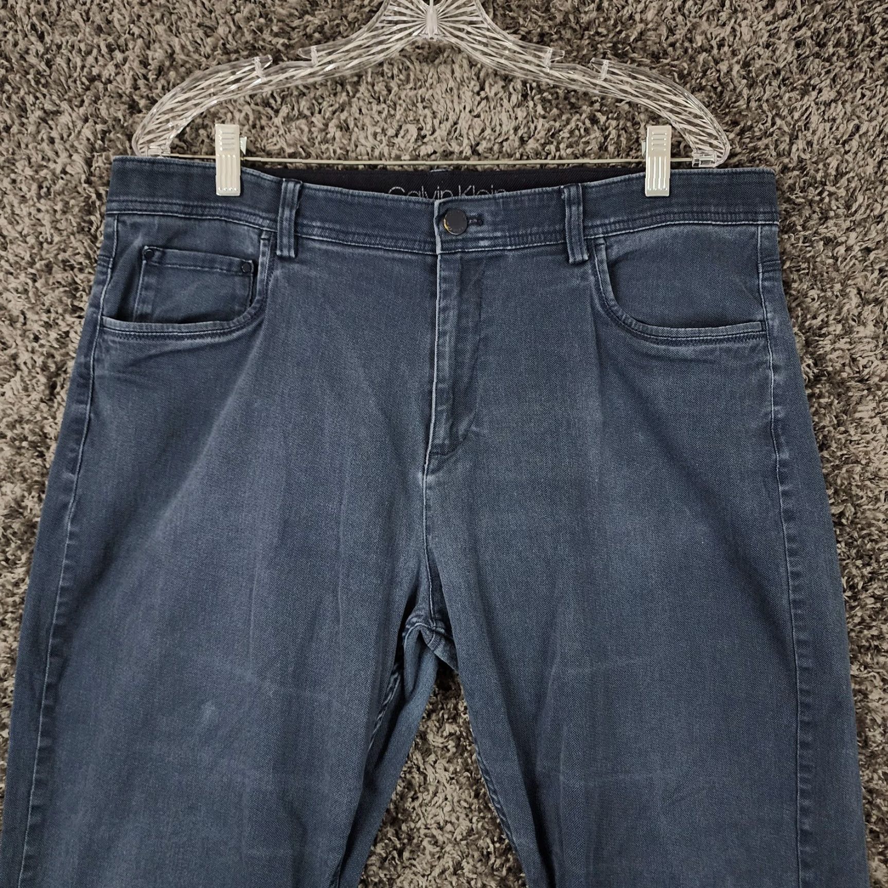 Calvin Klein CALVIN KLEIN Jeans Mens Blue Straight Leg Cotton Size 38x31 Regular Inseam 31" Adult Men Fashion Denim Jeans Men’s Mens Blue Straight Leg Denim Jeans Size US 38 / EU 54 - 2 Thumbnail