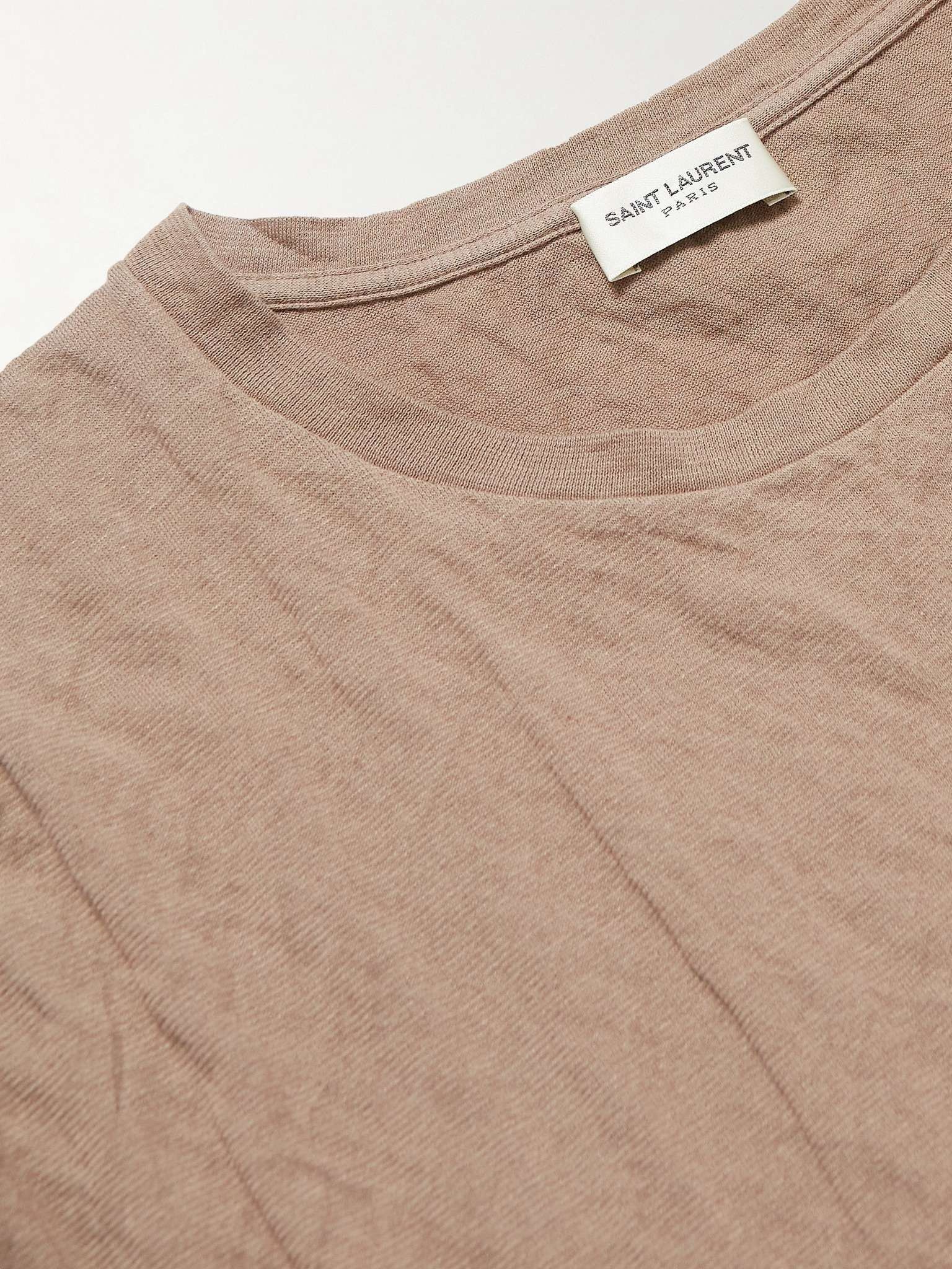 Saint Laurent Paris o1s1wg110625 737736 Reverse T-Shirt in Beige Size US XXL / EU 58 / 5 - 6 Thumbnail