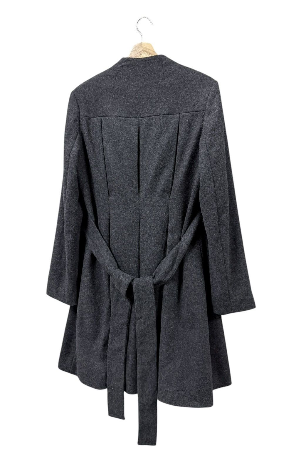 MM6 Max&Co Asymmetrical Wool Double Breasted Longjacket Belt Size US S / EU 44-46 / 1 - 16 Thumbnail