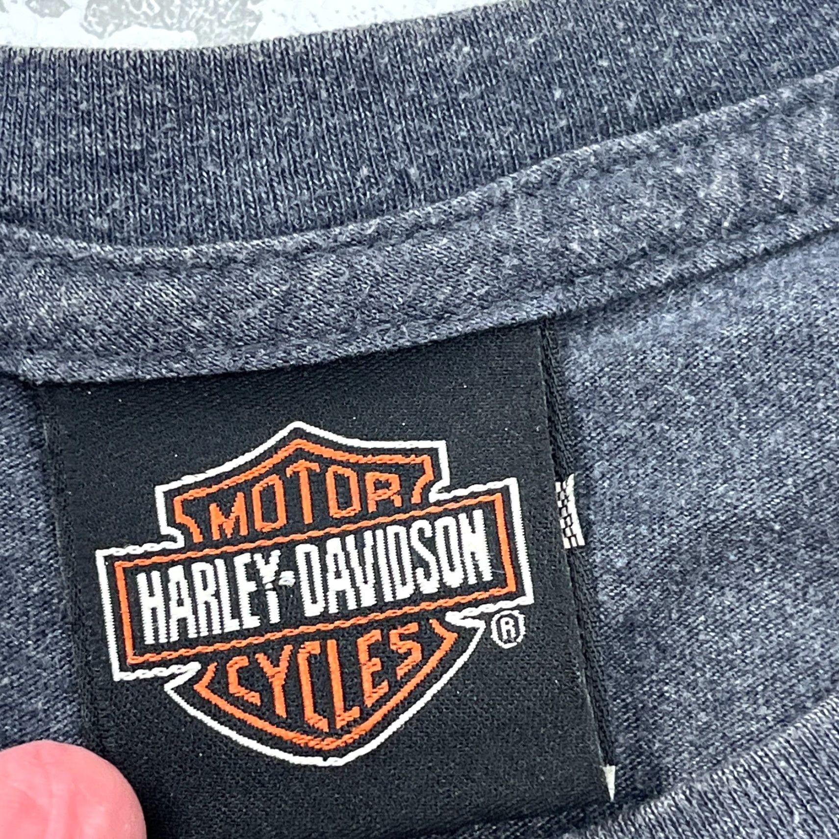 Harley Davidson Harley Davidson Shirt Men XL Gray Tee Biker Skull Wings MMA All Over Print Size US XL / EU 56 / 4 - 5 Thumbnail